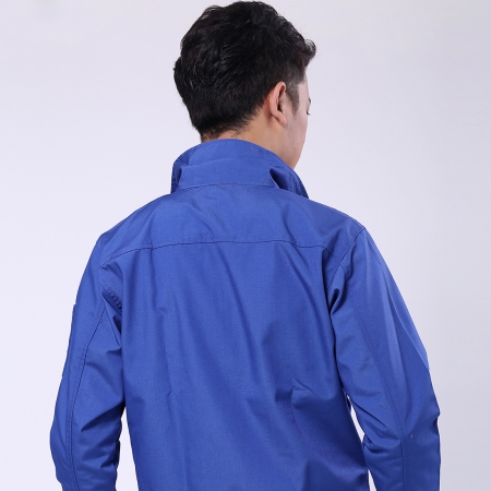 蓝色帆布棉生产行业工作服AC045-SC